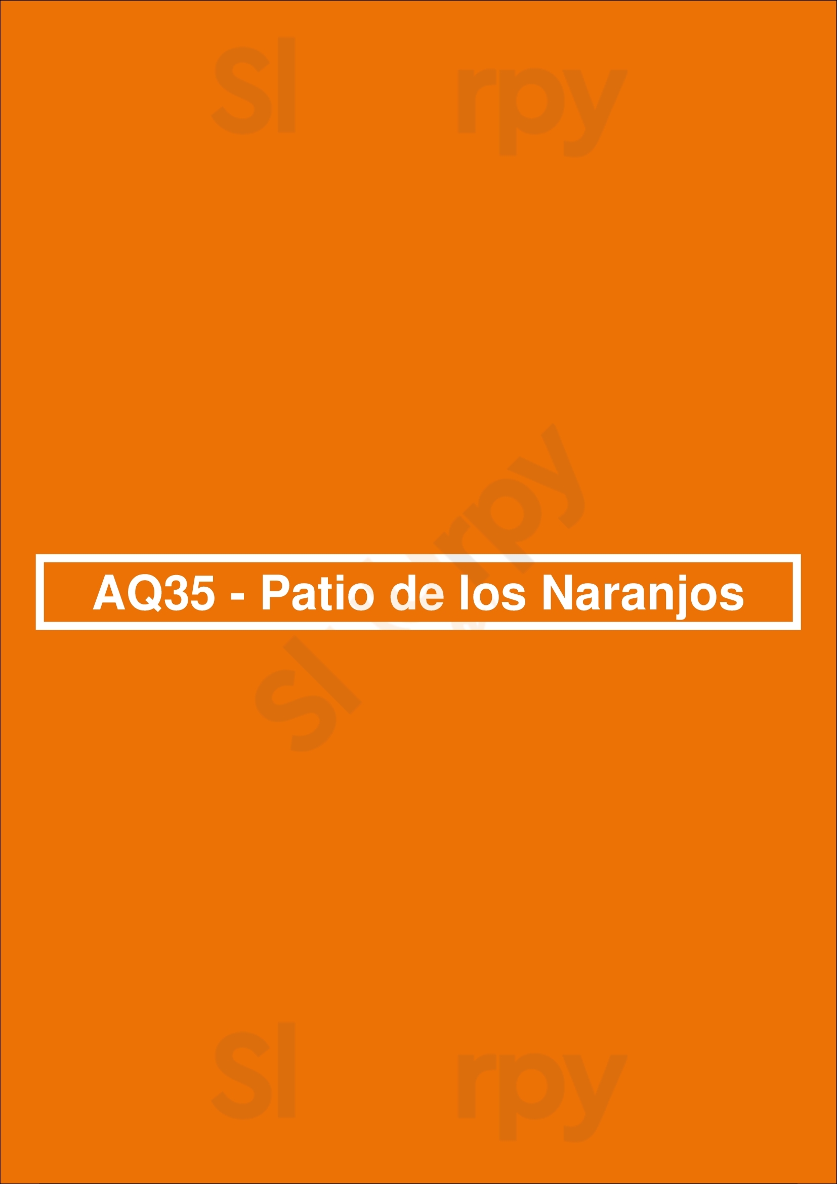 Aq35 - Patio De Los Naranjos Jerez de la Frontera Menu - 1