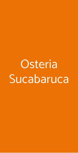 Osteria Sucabaruca, Padova