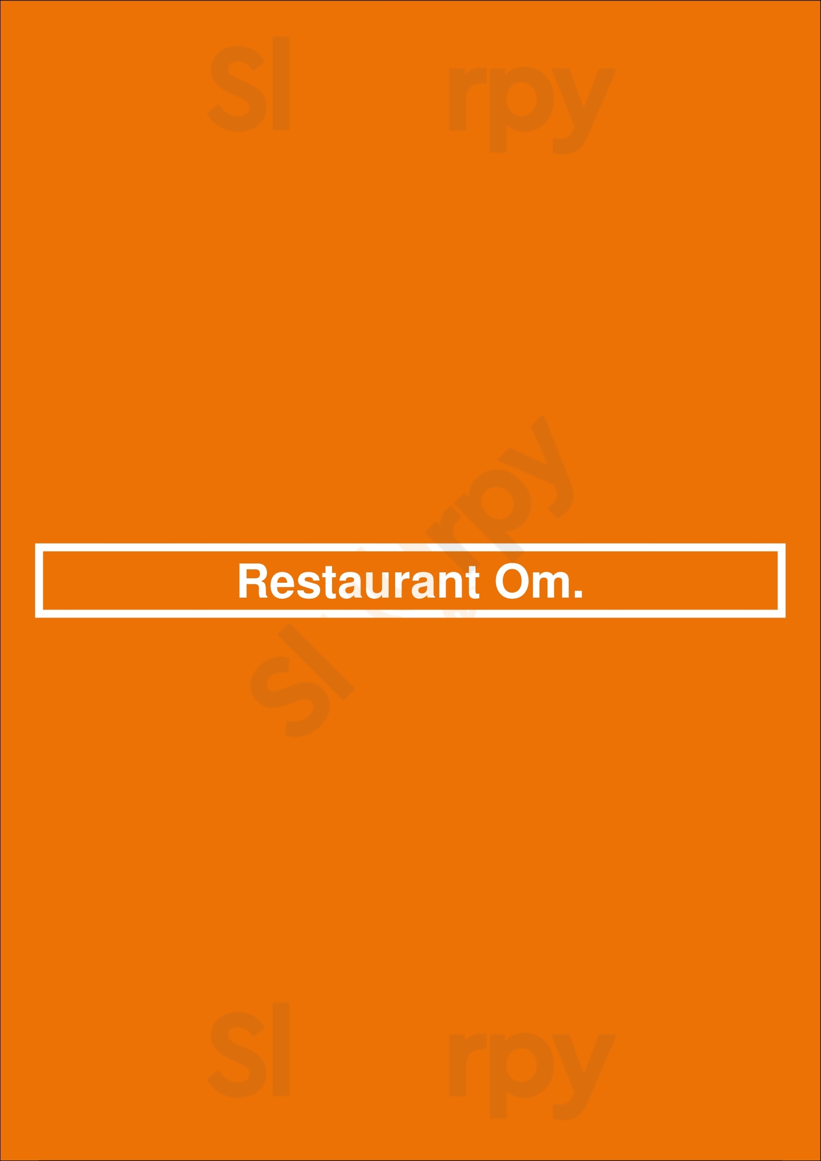 Restaurant Om. Girona Menu - 1
