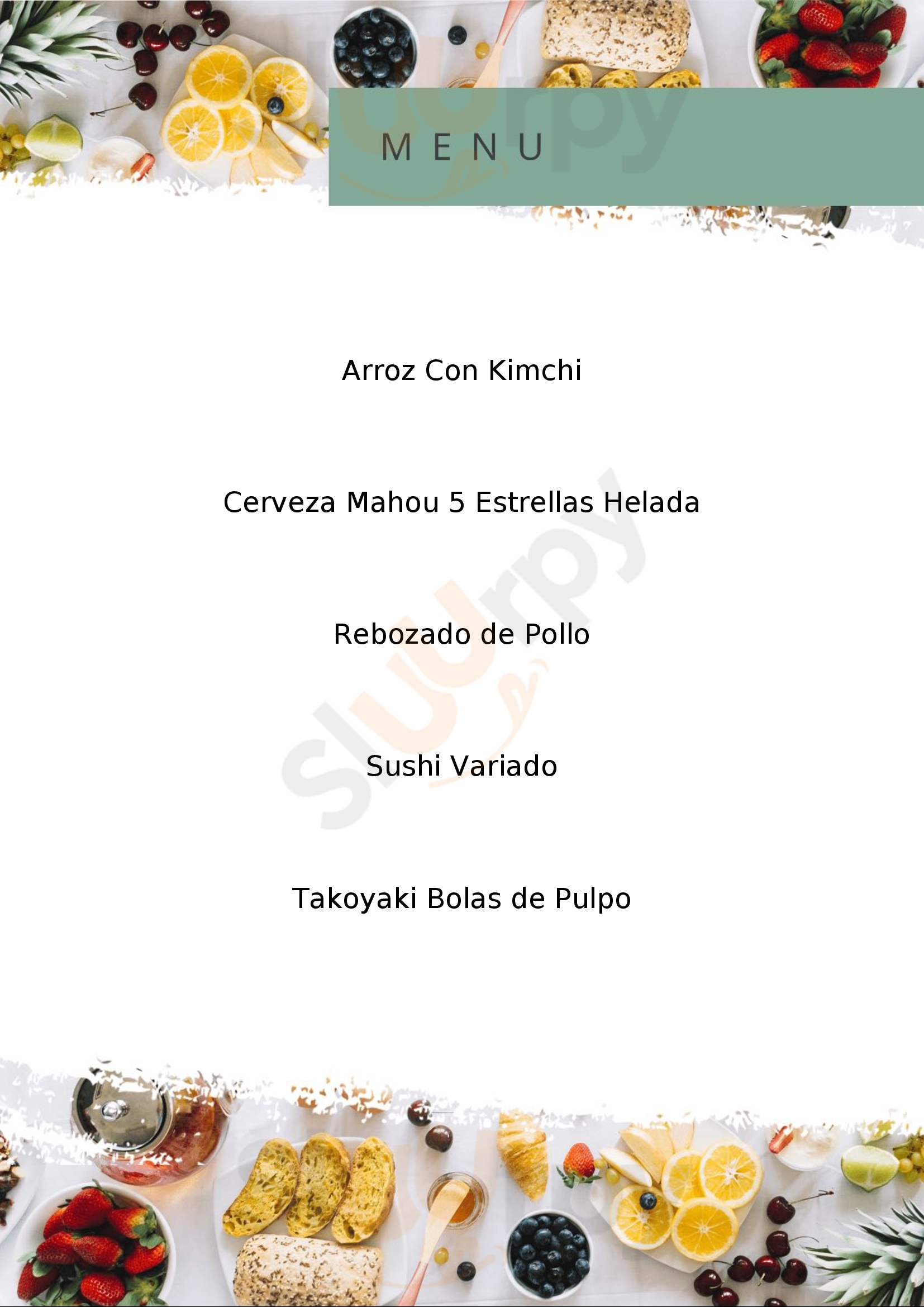 Bocinets Terrassa Menu - 1