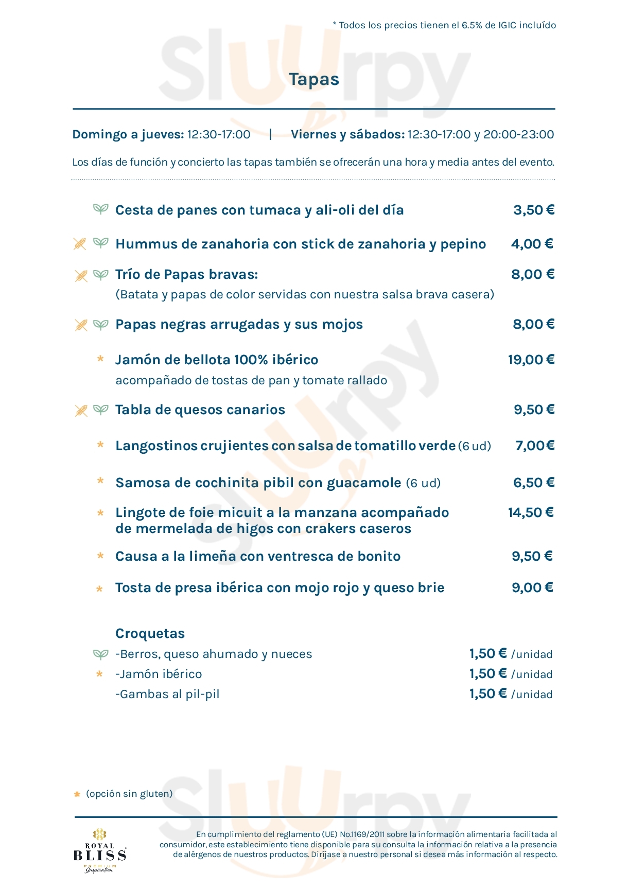 Main Menu - Gastromag - Auditorio De Tenerife