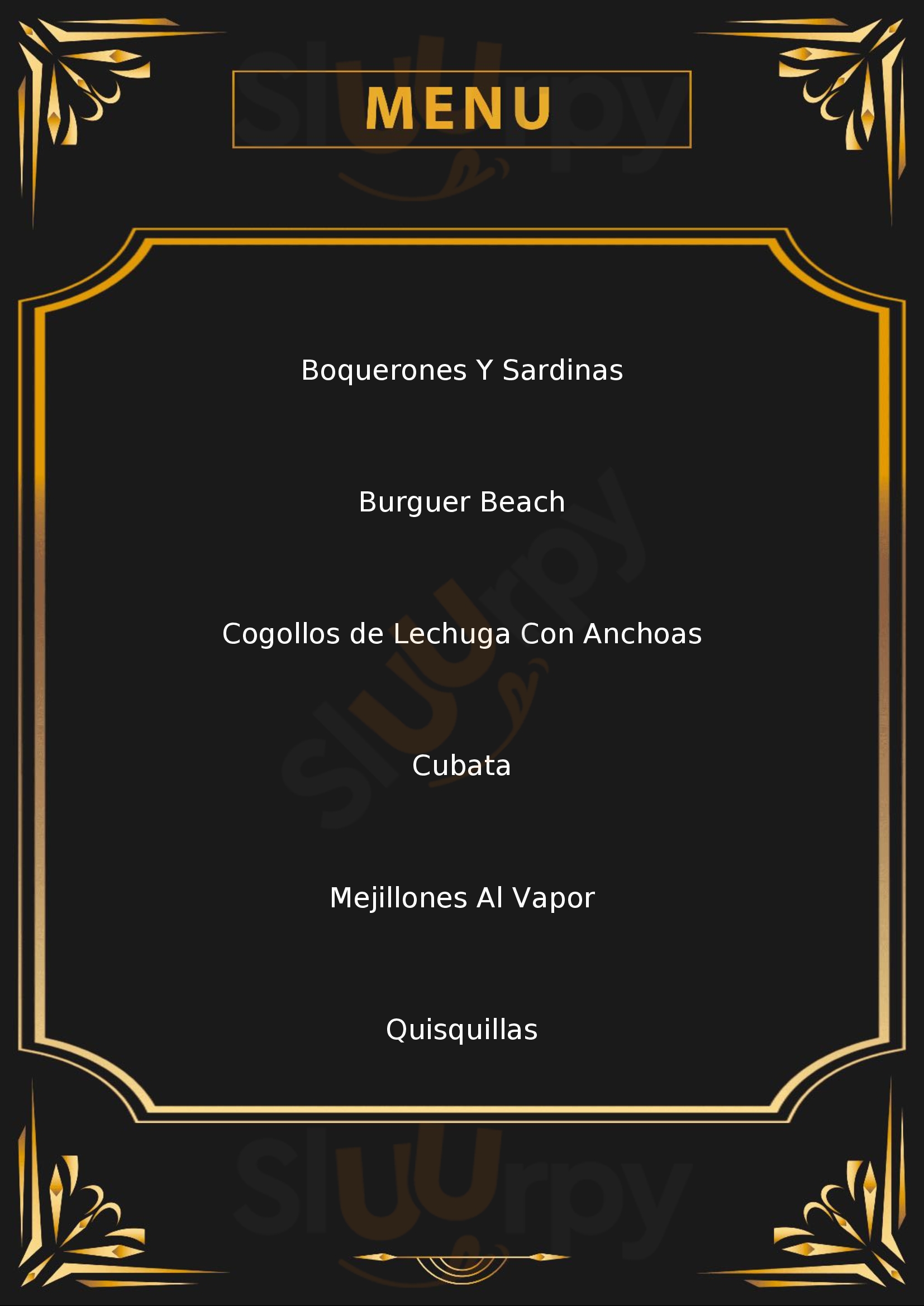 The Beach Club Roquetas de Mar Menu - 1