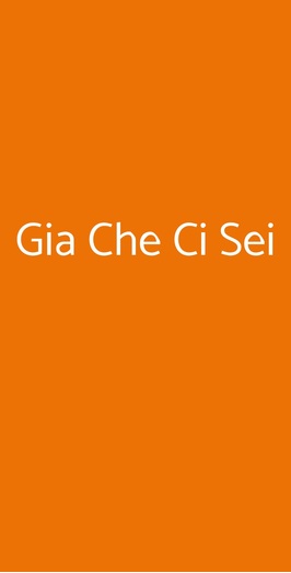 Gia Che Ci Sei, Cartura