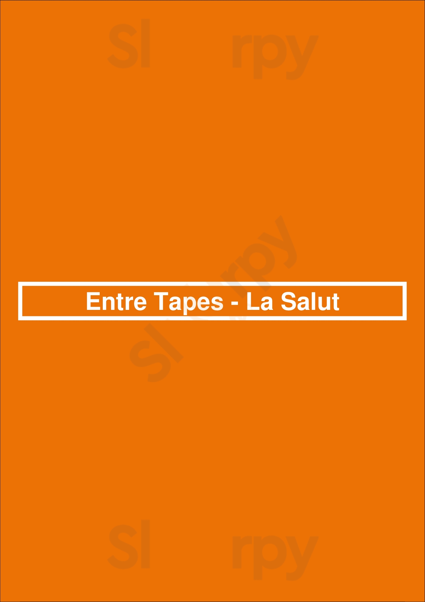 Entre Tapes - La Salut Badalona Menu - 1