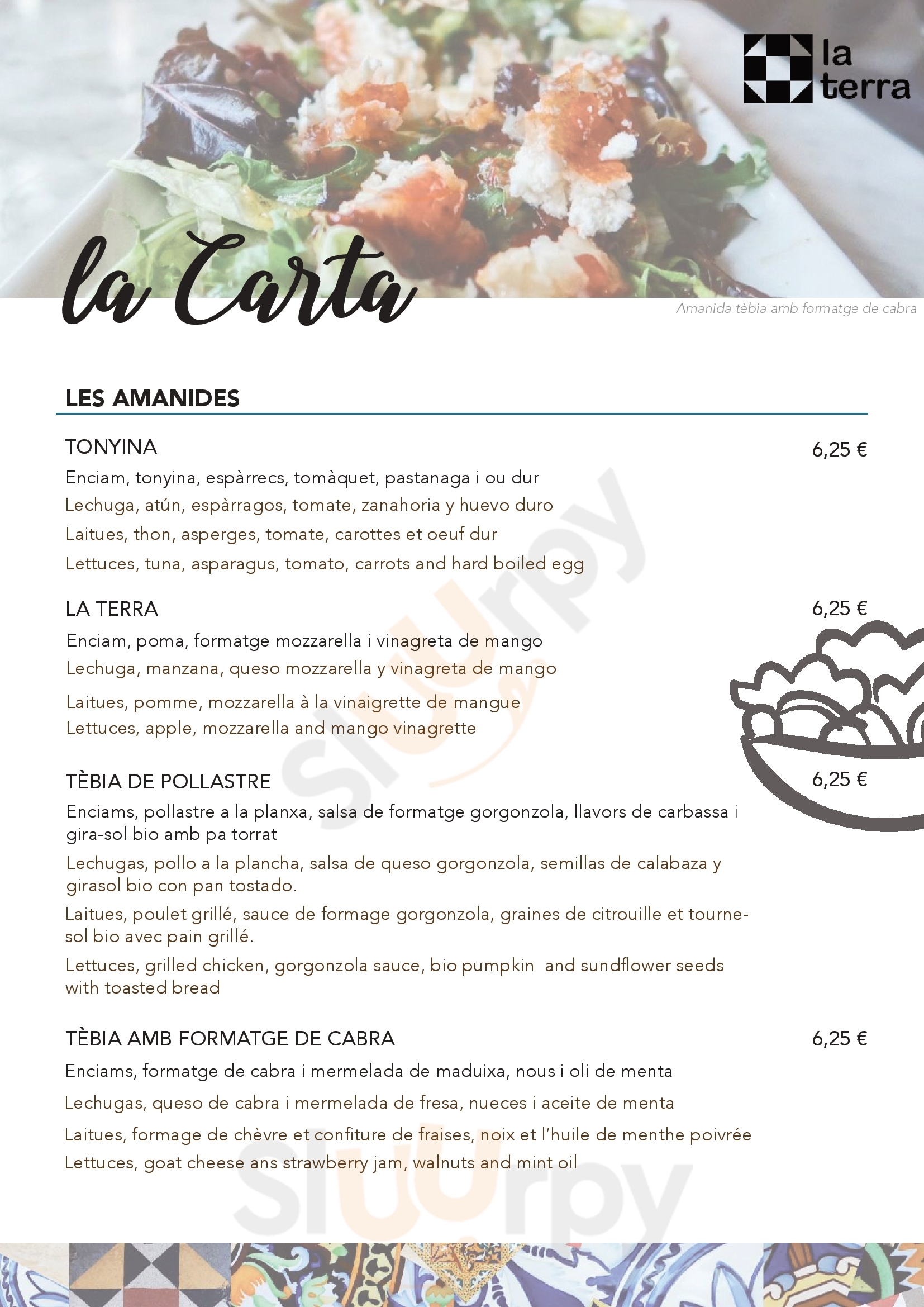 Terra Girona Menu - 1