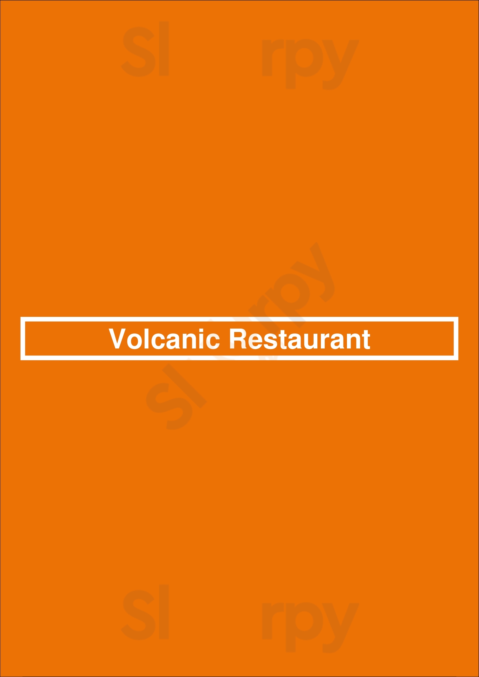 Volcanic Restaurant Badalona Menu - 1