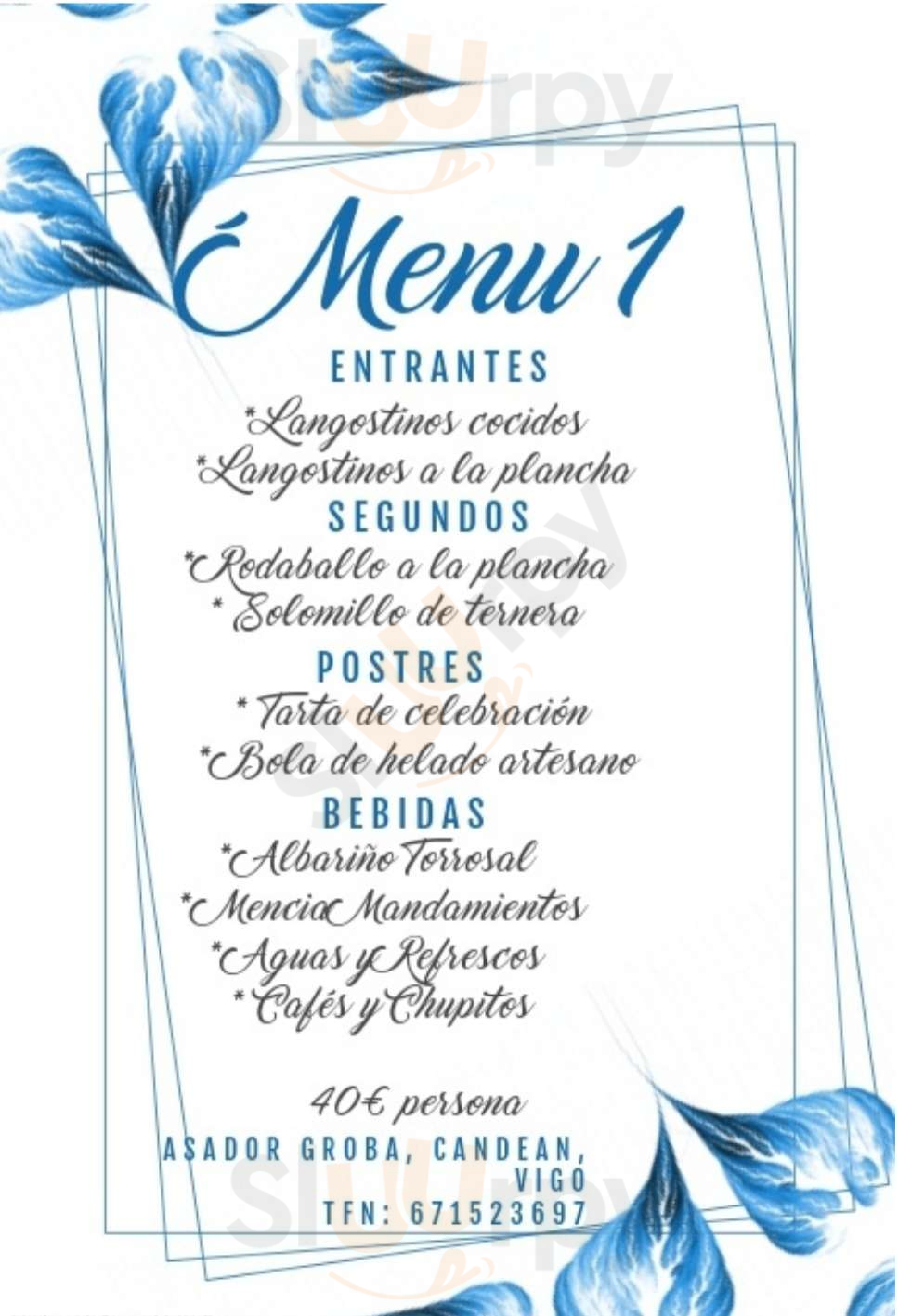 Restaurante Groba Pontevedra Menu - 1
