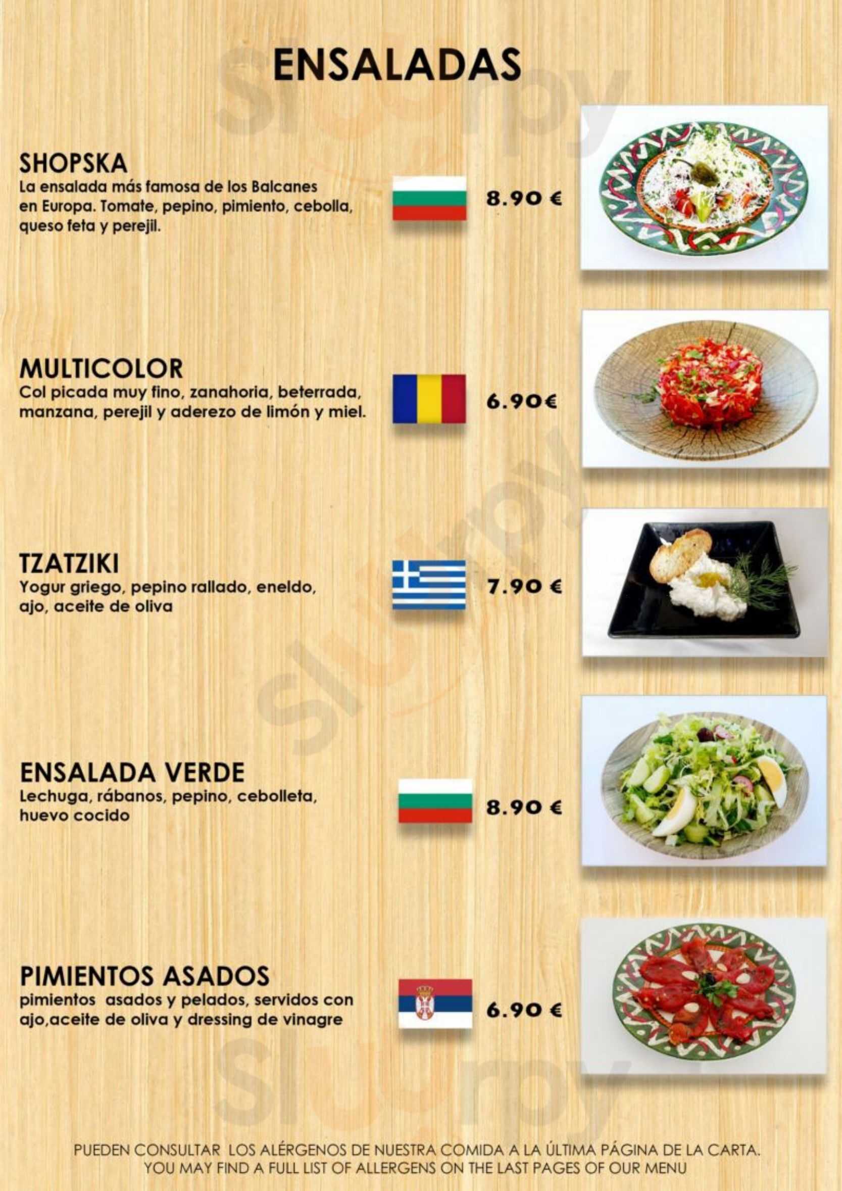 Calma Balkan Cuisine Adeje Menu - 1