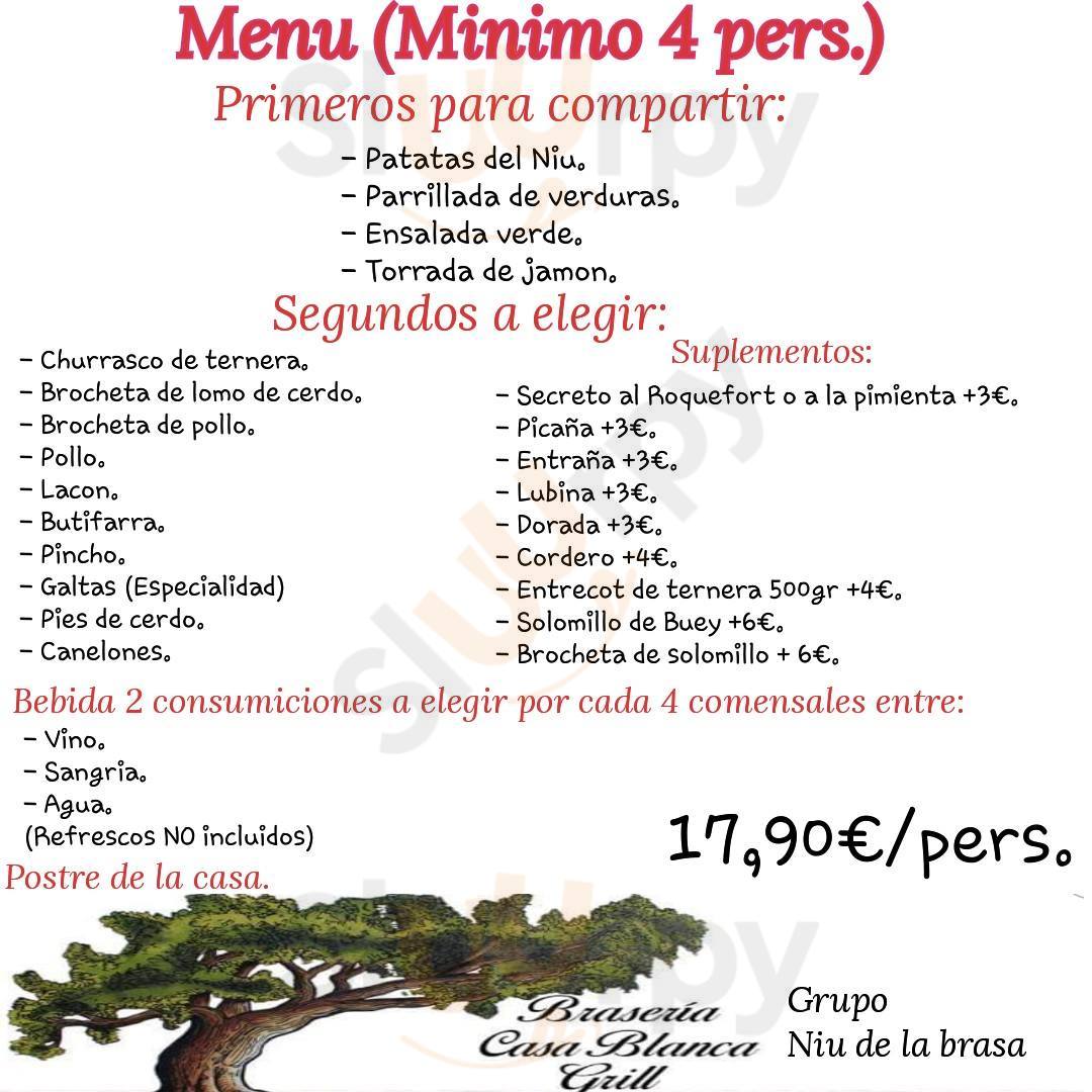 Niu De La Brasa Casablanca Terrassa Menu - 1