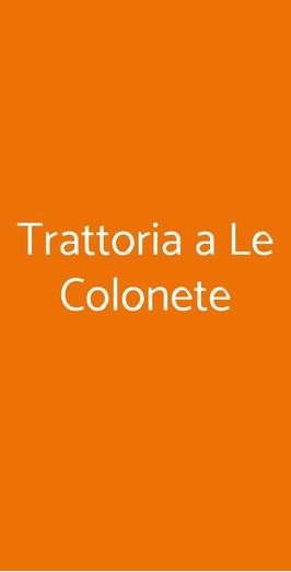 Trattoria Le Colonete, Venezia