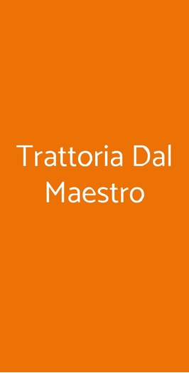 Trattoria Dal Maestro, Sant'Ambrogio di Valpolicella