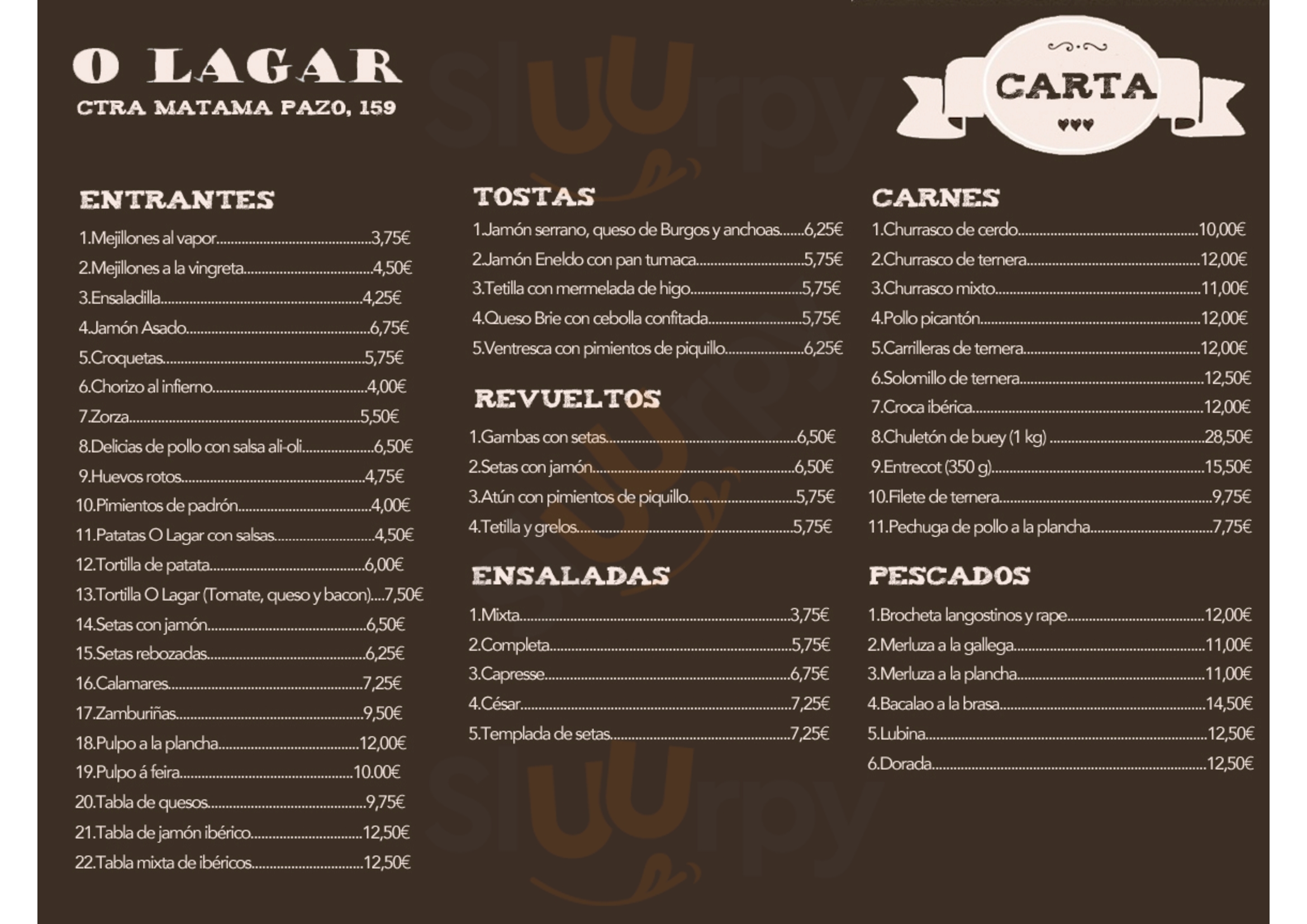 Restaurante O Lagar Vigo Menu - 1