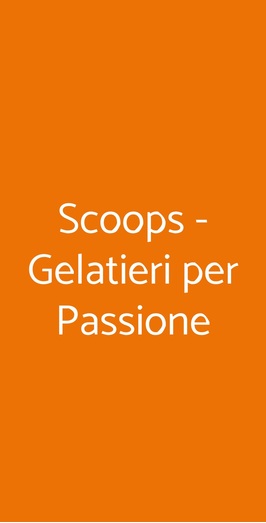 Scoops Gelateria Biologica, Milano