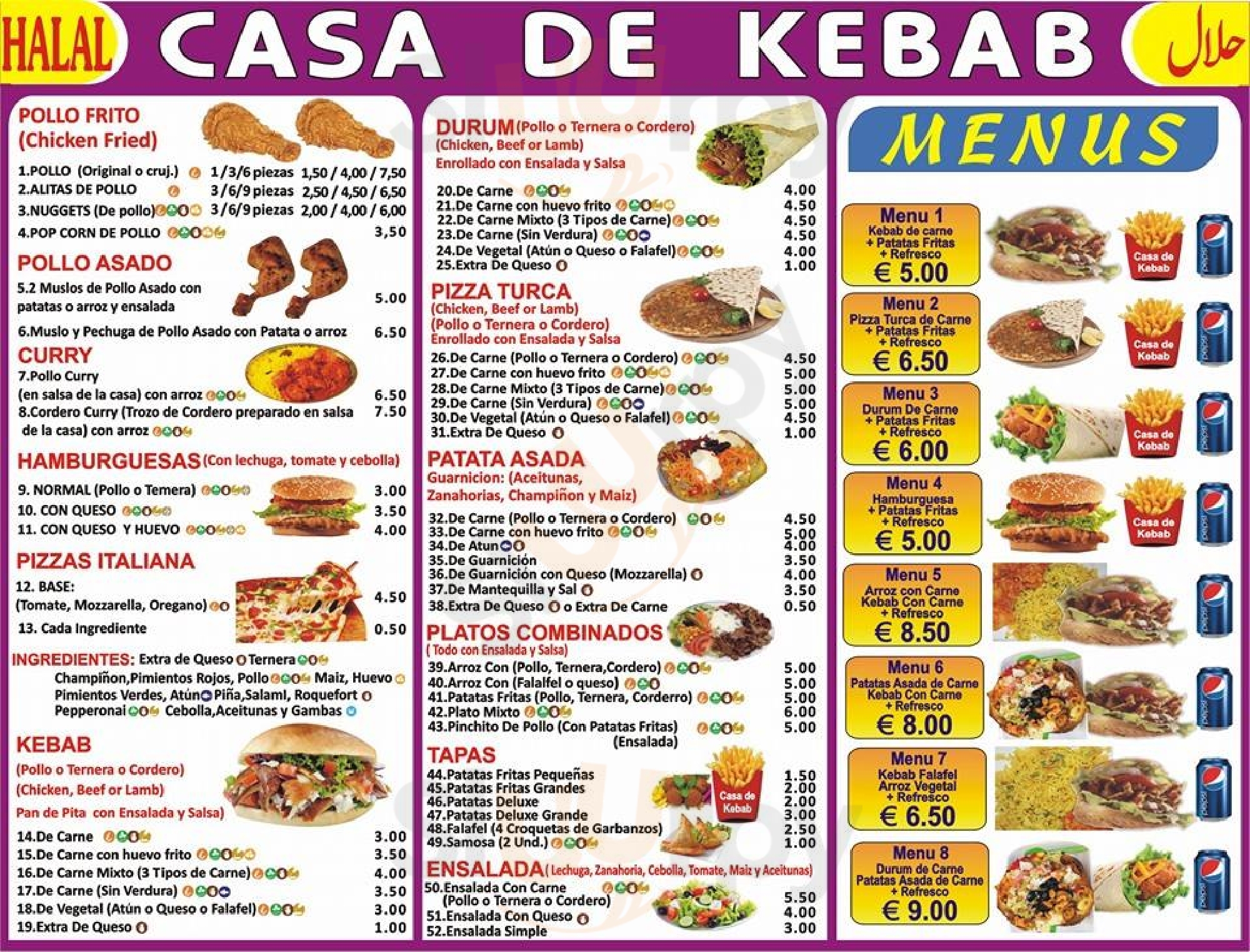 Casa De Kebab Córdoba Menu - 1