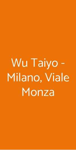 Taiyo, Milano