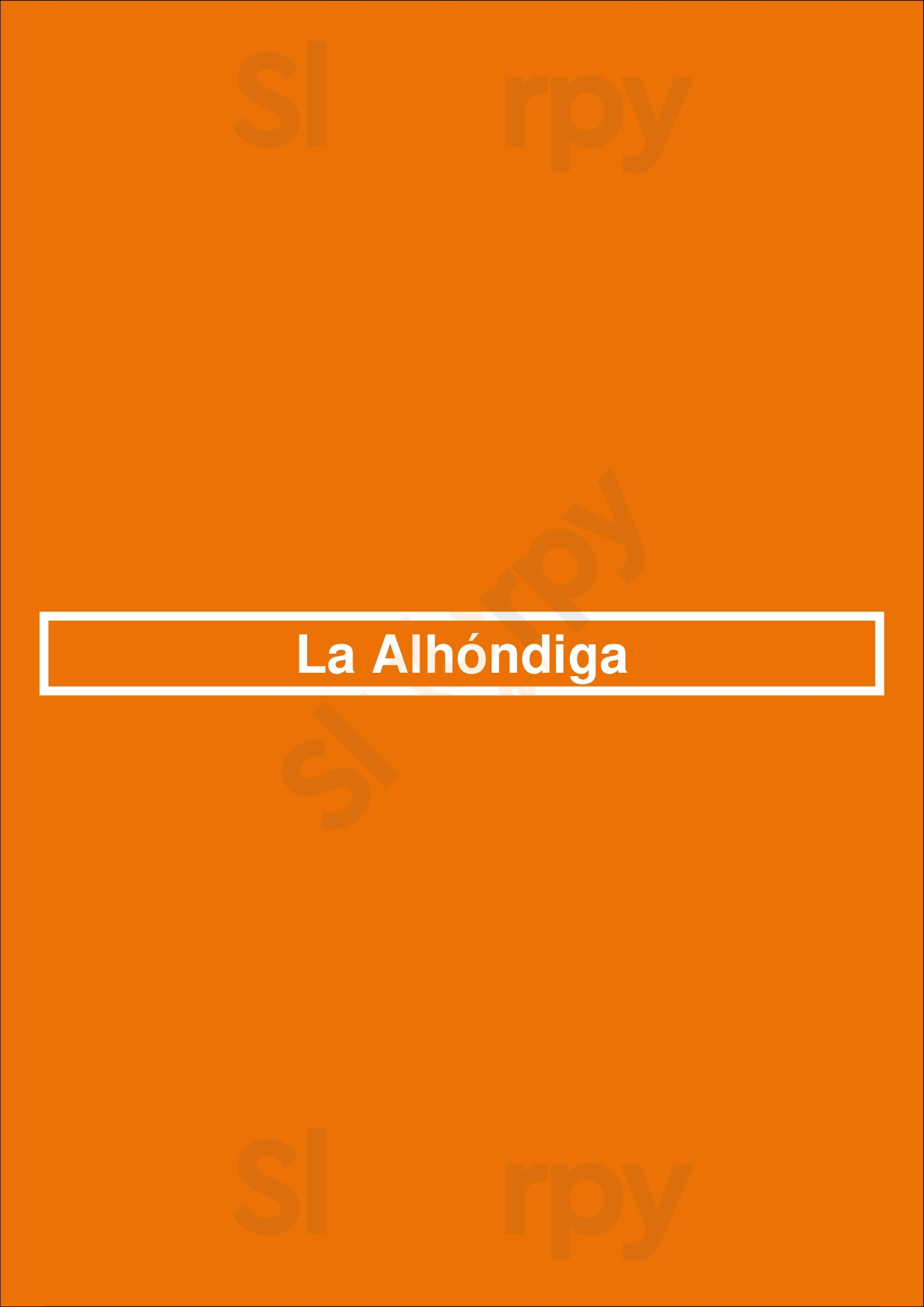 La Alhóndiga San Fernando Menu - 1