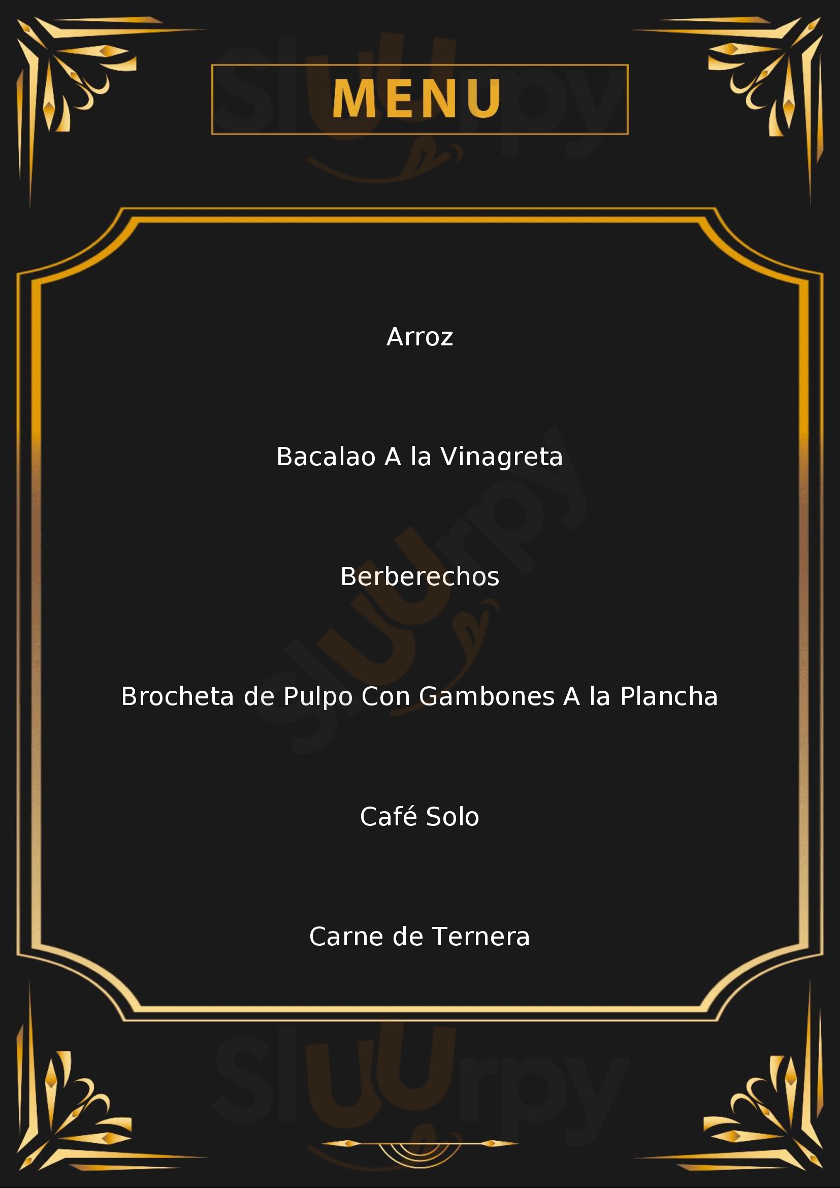 Casa Antonio Alcalá de Guadaira Menu - 1