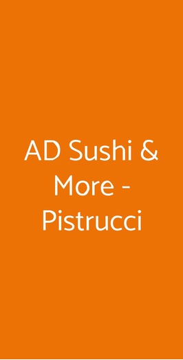 Ristorante Ad Sushi&more, Milano