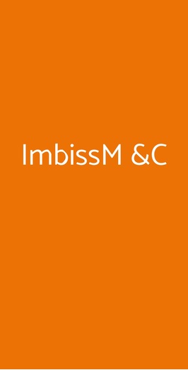 Imbissm &c, Pizzo