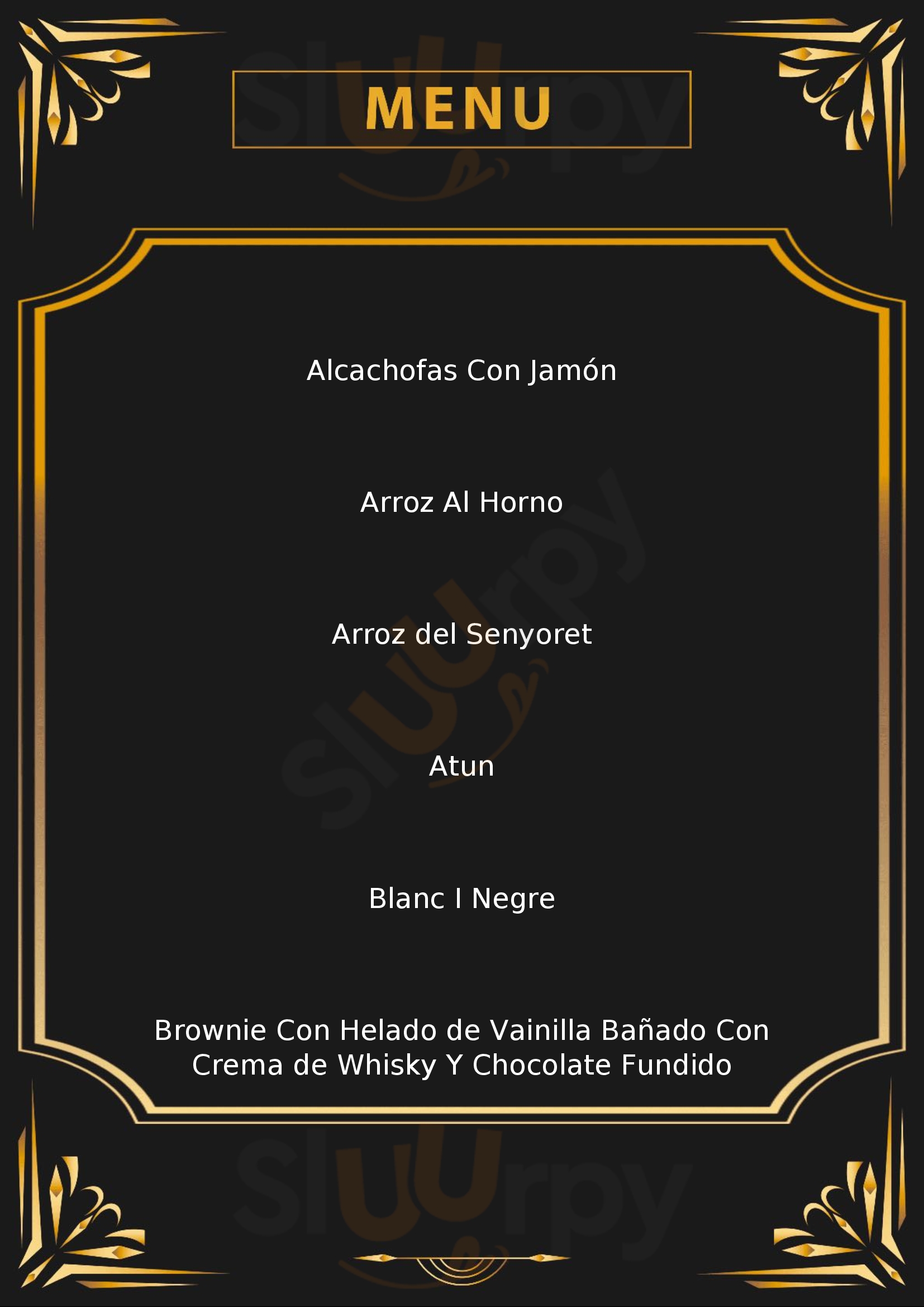 Blanc I Negre Bar Ontinyent Menu - 1