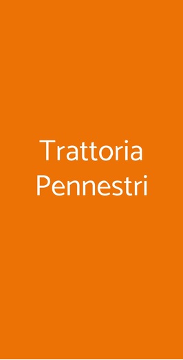 Trattoria Pennestri, Roma