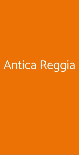 Ristorante Antica Reggia, Venaria Reale