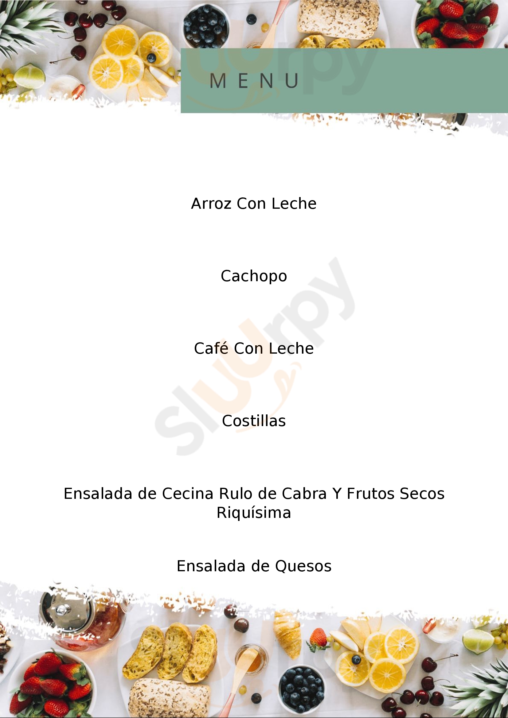 El Puente El Entrego Menu - 1