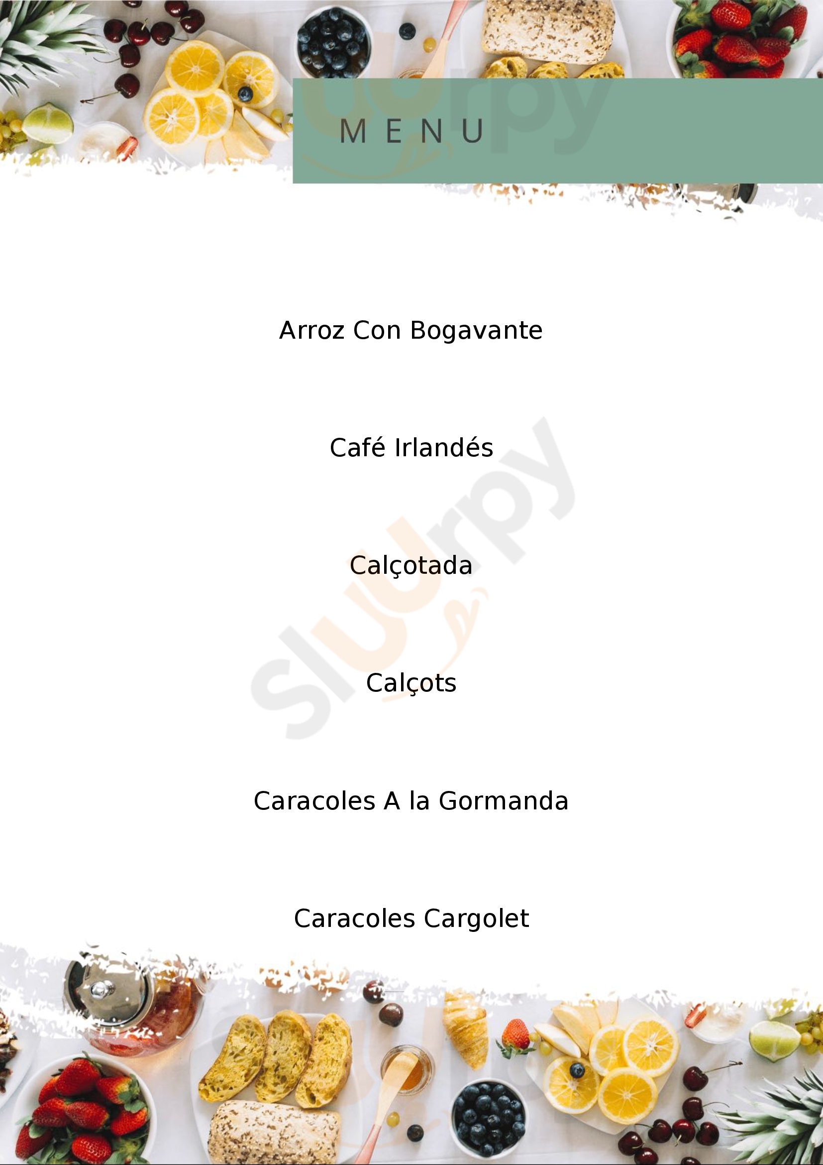 Can Cargolet Begues Menu - 1