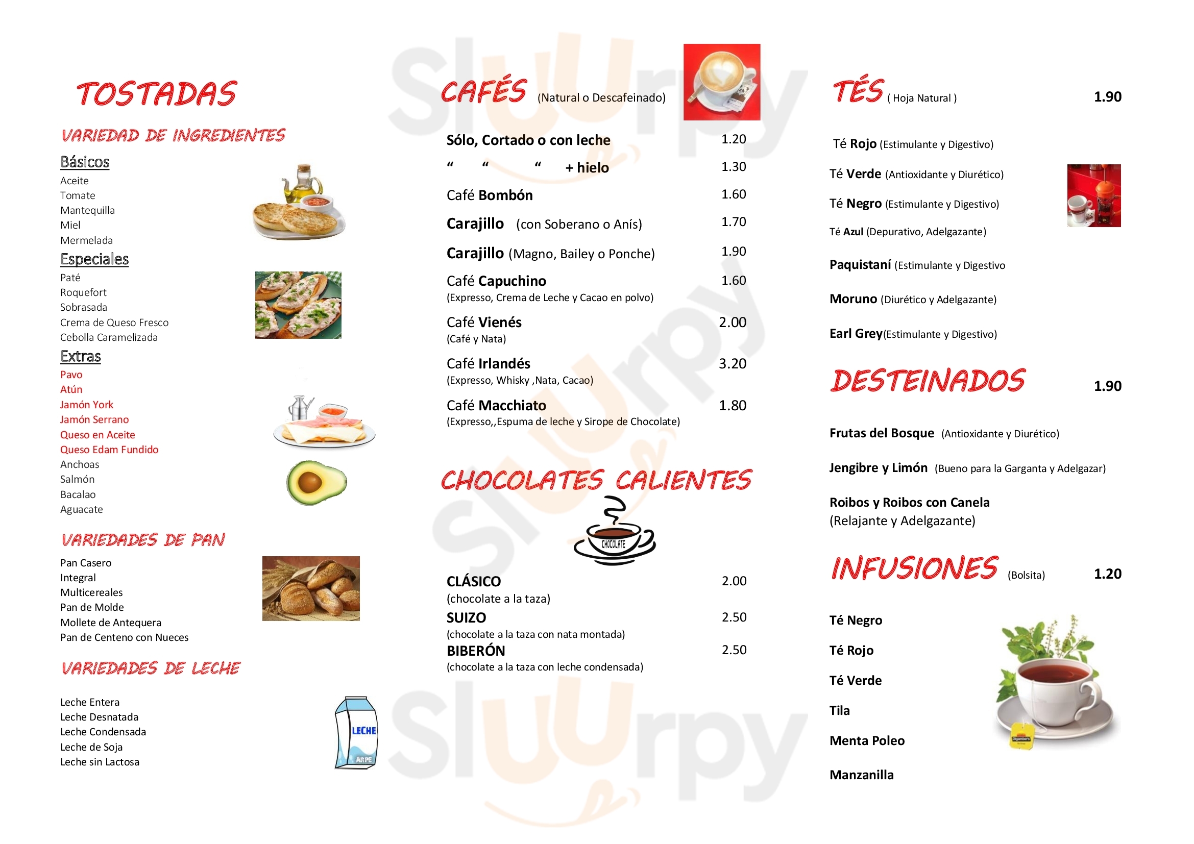 Cafetería Pandi-ya Cenes de la Vega Menu - 1