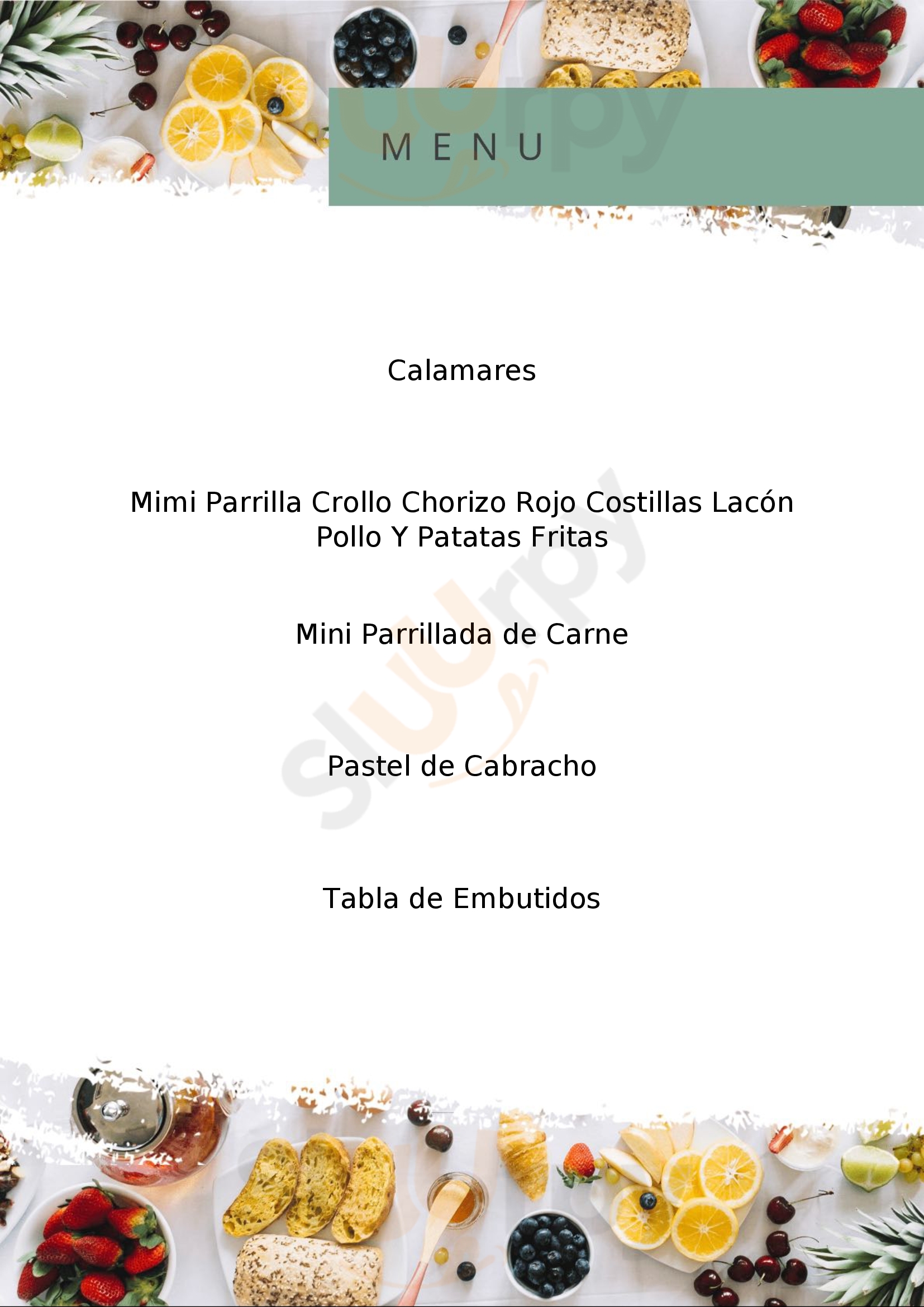 Restaurante Marisqueria Sidreria Miramar San Juan de la Arena Menu - 1