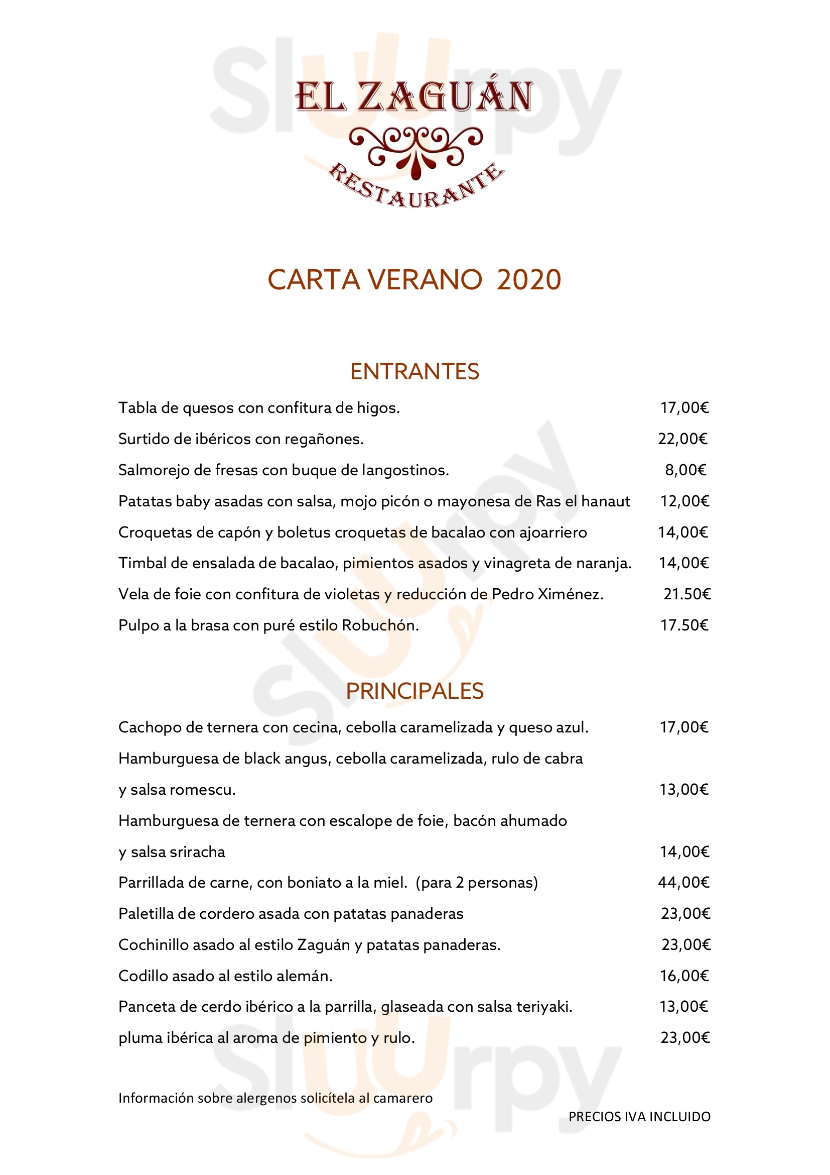 Restaurante El Zaguan Carranque Menu - 1
