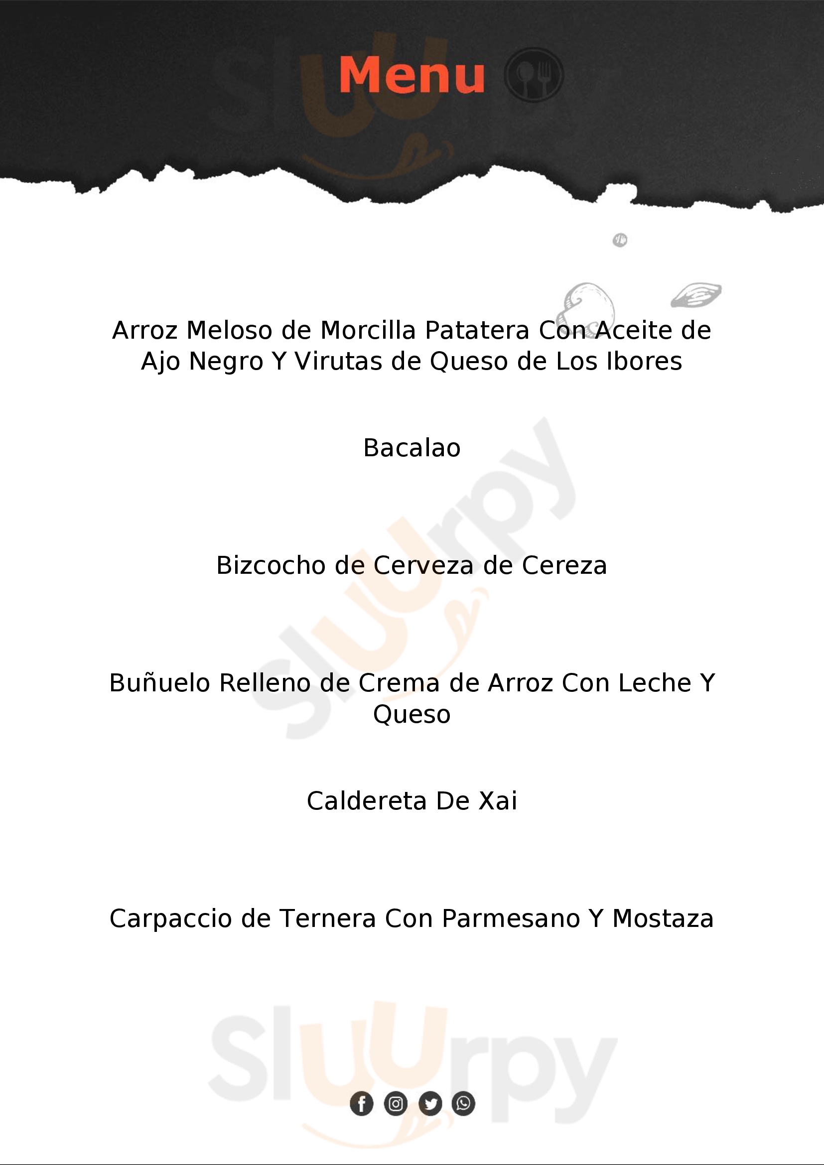 Restaurante-hotel Rural La Garza Real Valdastillas Menu - 1