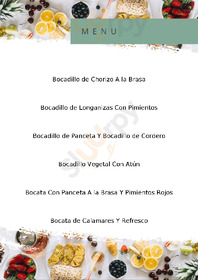 La Noguera De Pozoseco menu