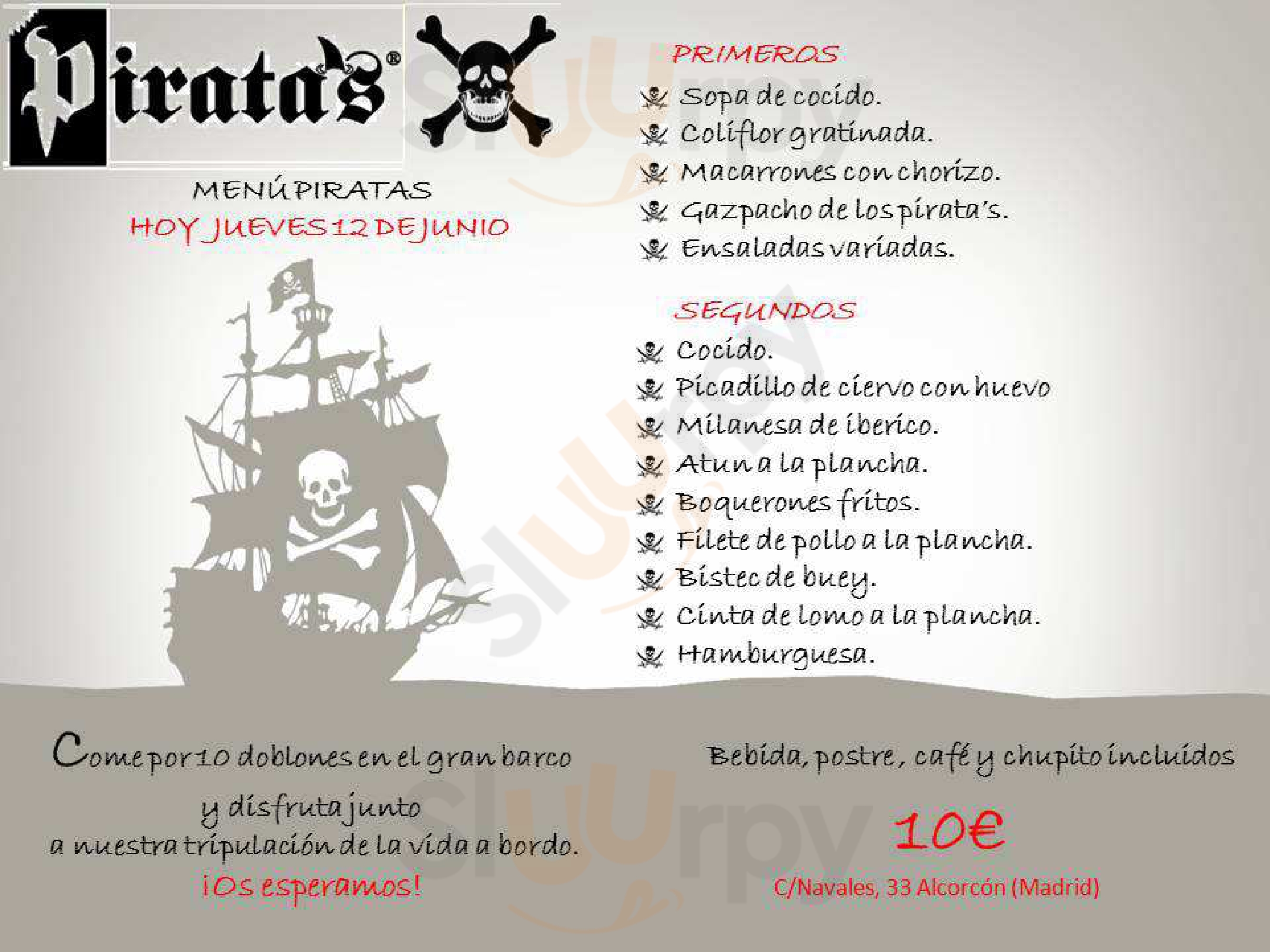 Pirata's Alcorcón Menu - 1