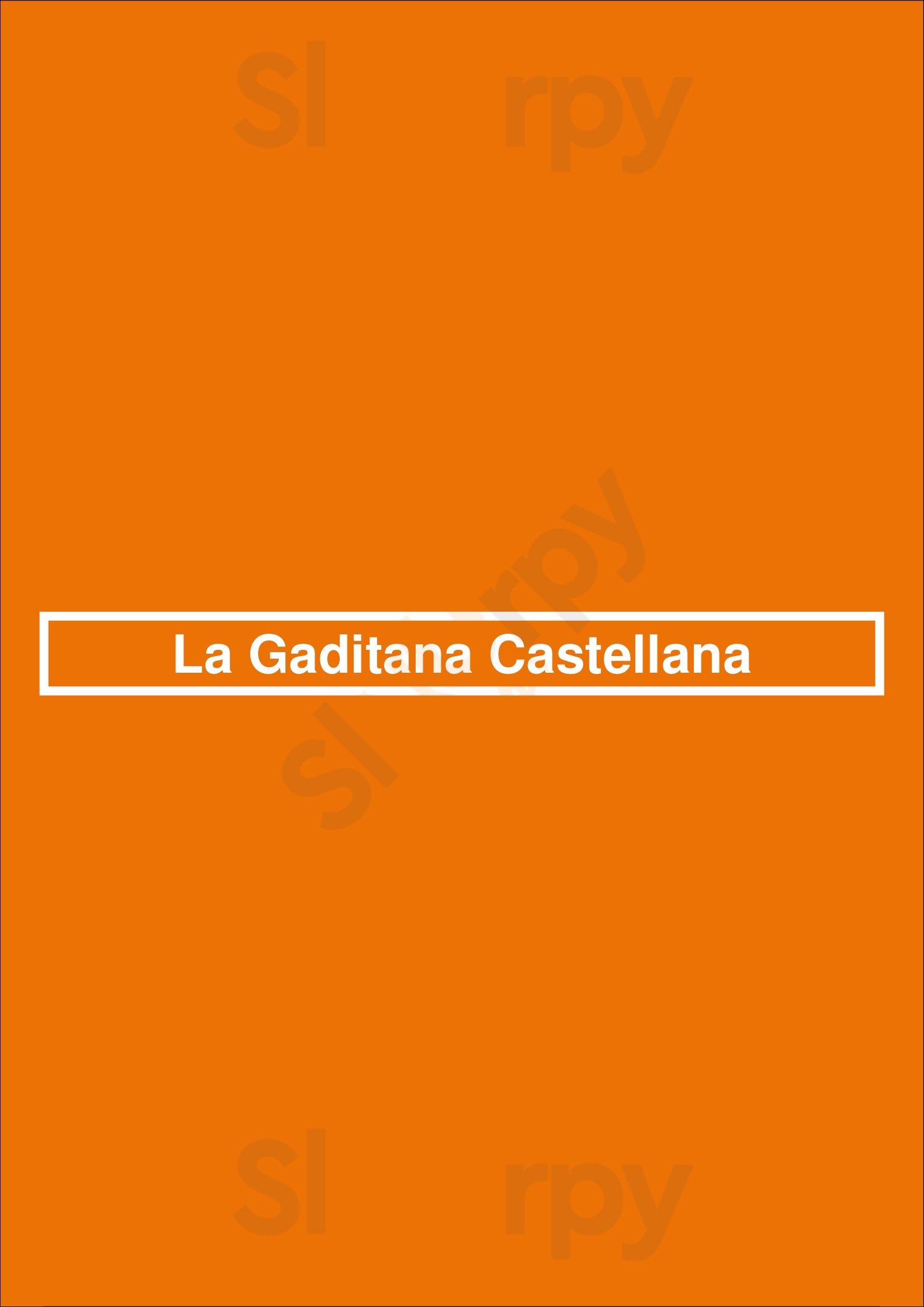 La Gaditana Castellana Madrid Menu - 1