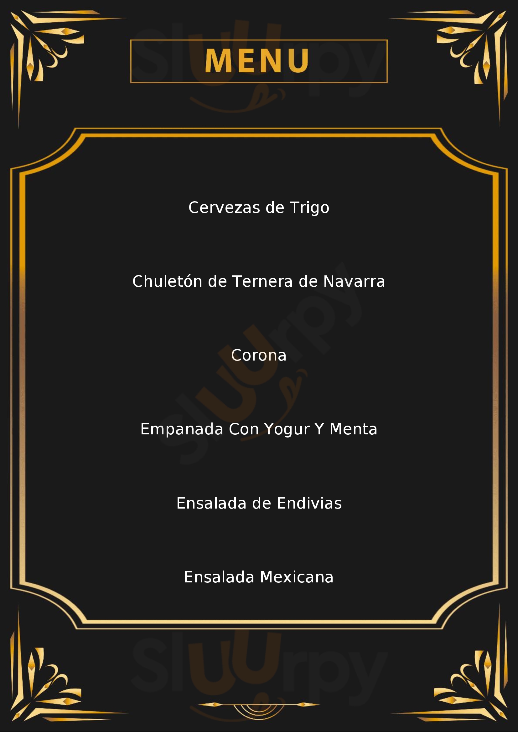 Tabla Tomasa Pamplona Menu - 1