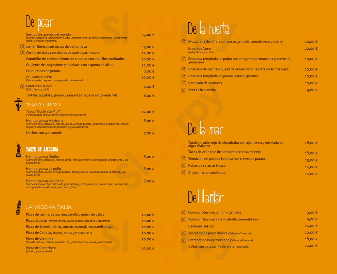 Dediez Oviedo Menu - 1