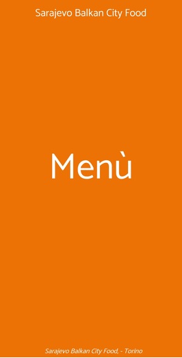 Sarajevo Balkan City Food