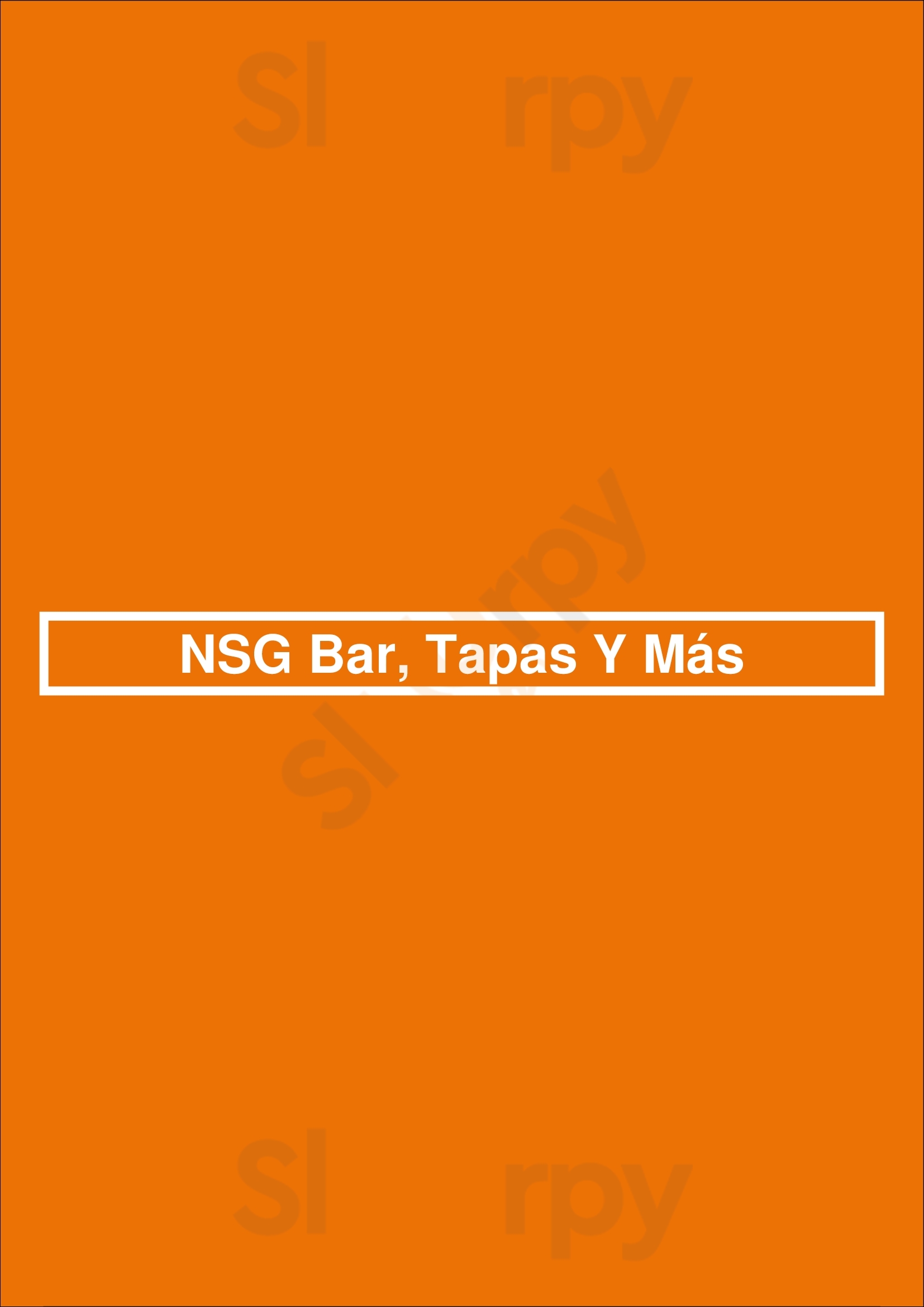 Nsg Bar, Tapas Y Más Oviedo Menu - 1