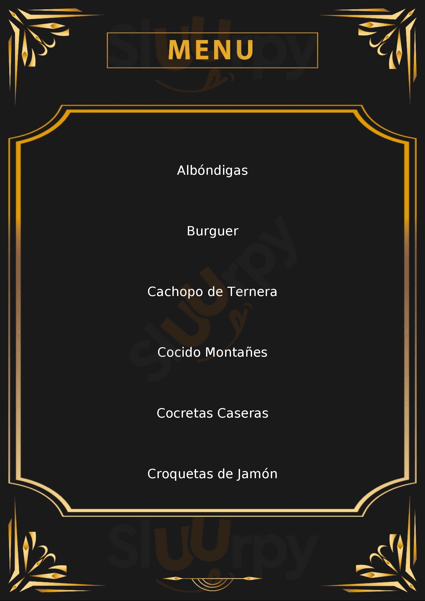 Cañas Restaurant Santander Menu - 1