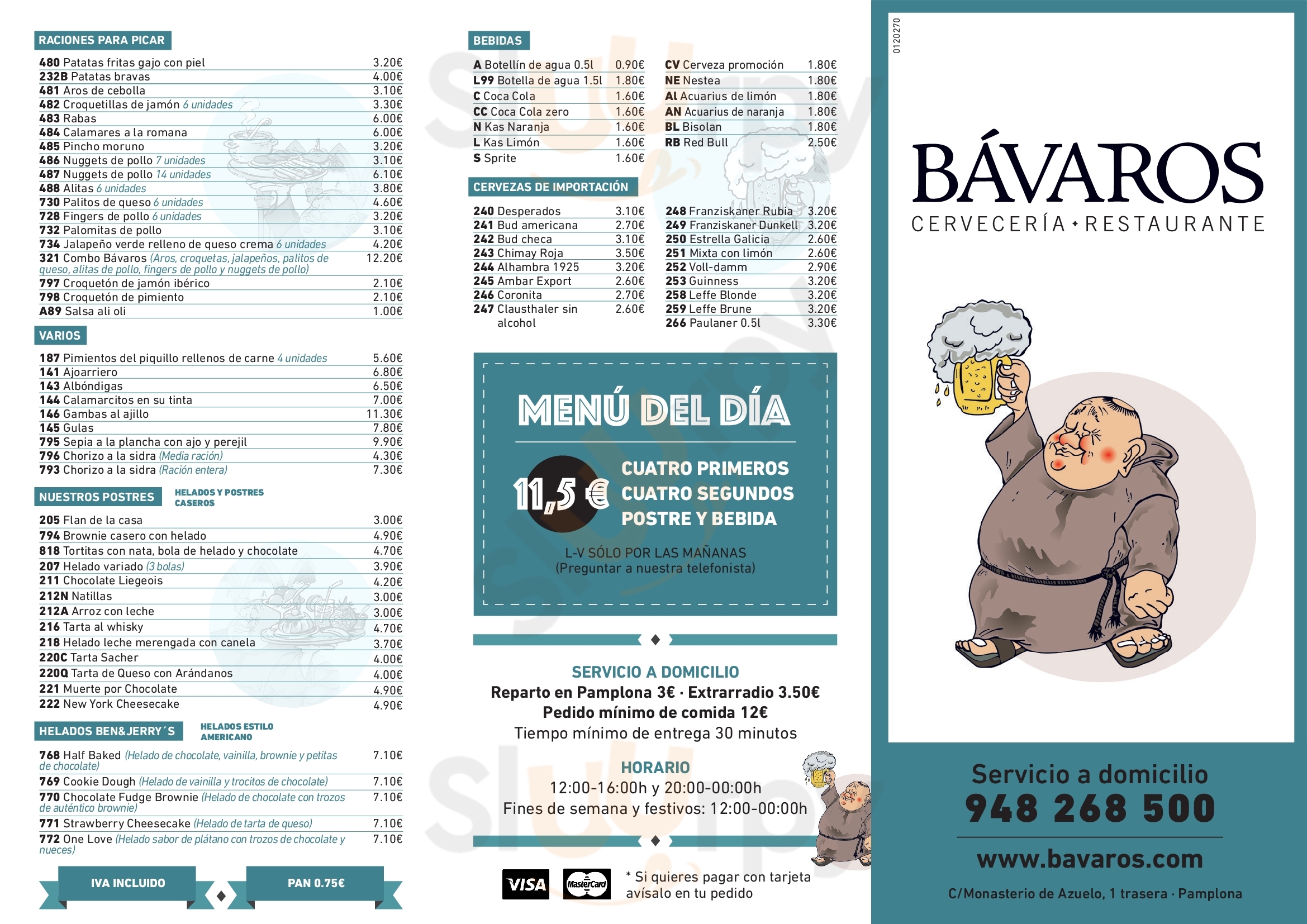 Cerveceria Bavaros Pamplona Menu - 1