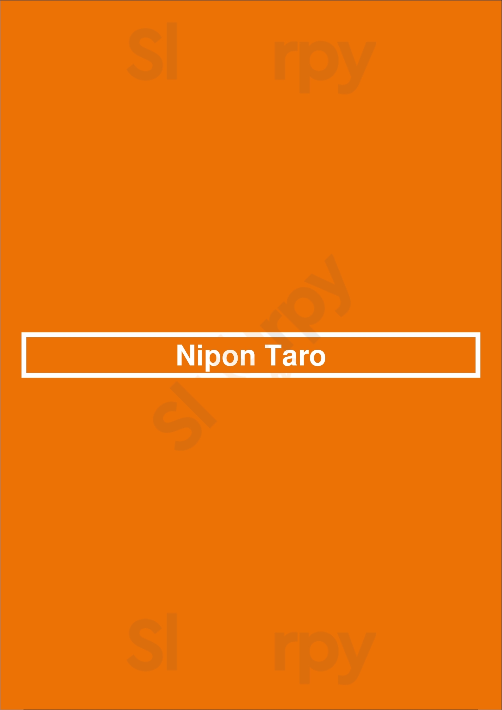 Nipon Taro Madrid Menu - 1