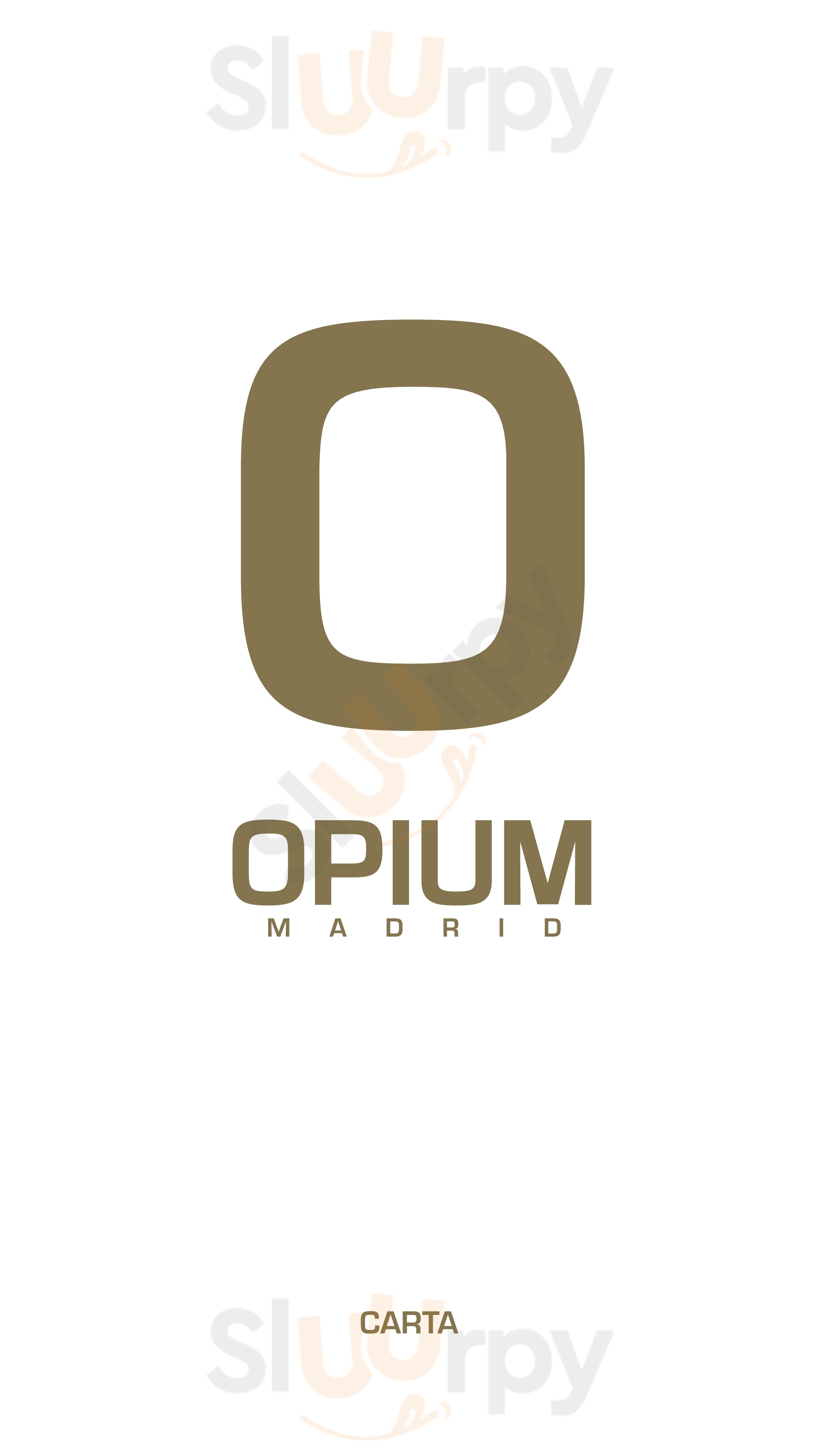 Opium Madrid Restaurant Madrid Menu - 1