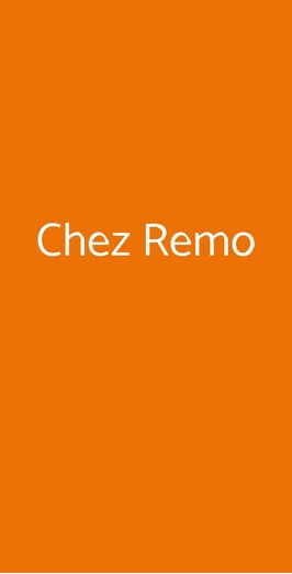 Chez Remo, Torino