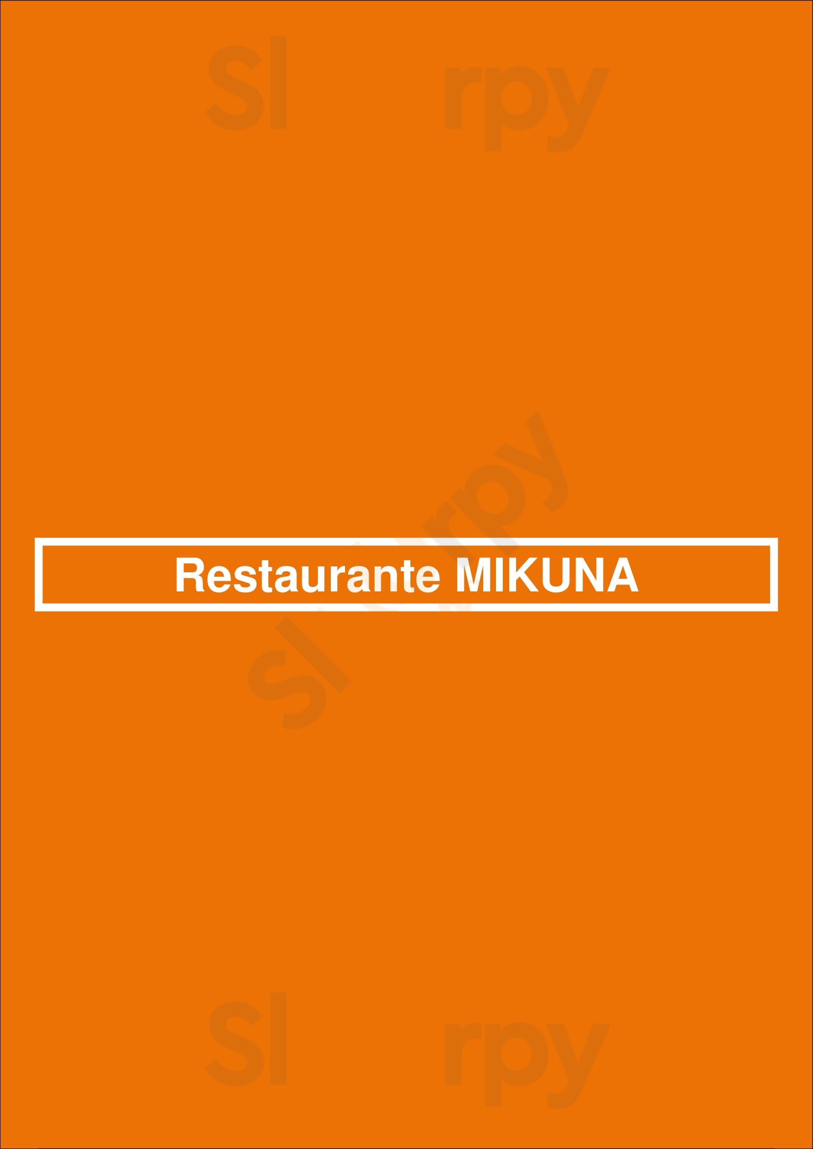 Restaurante Mikuna Madrid Menu - 1