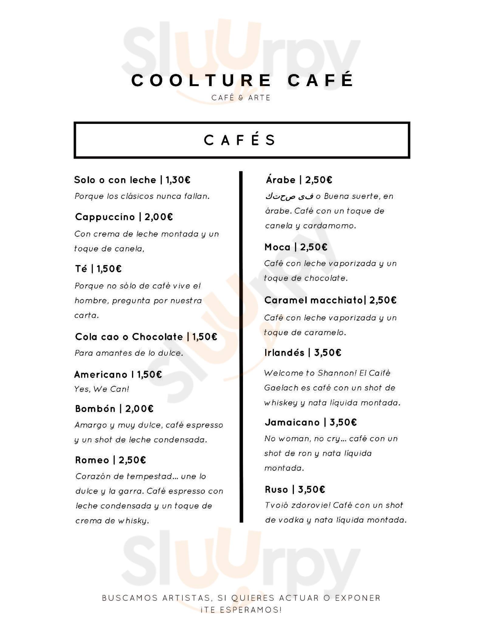 Coolture Cafe Vaciamadrid Menu - 1