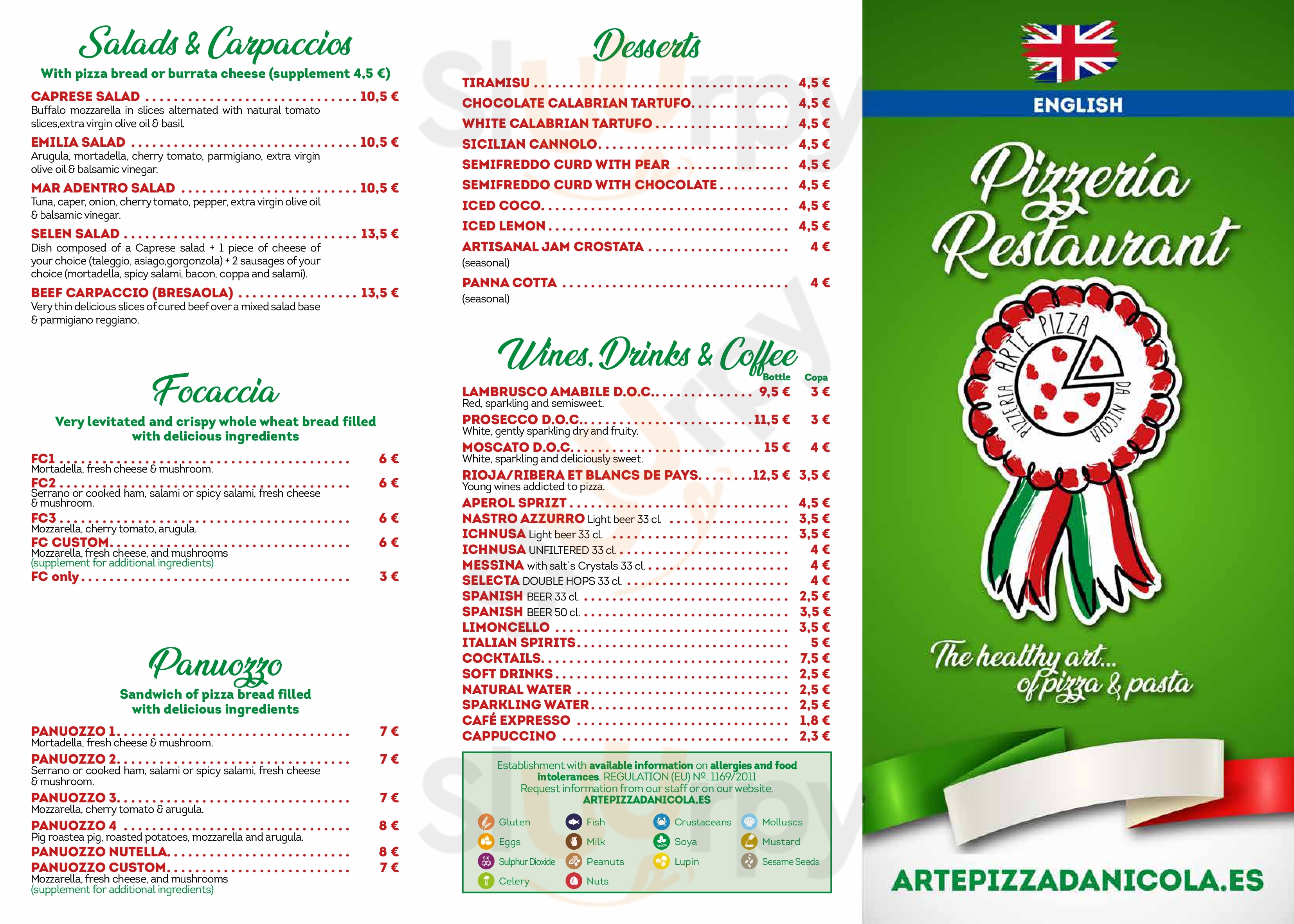 Artepizza Da Nicola Villaviciosa de Odon Menu - 1