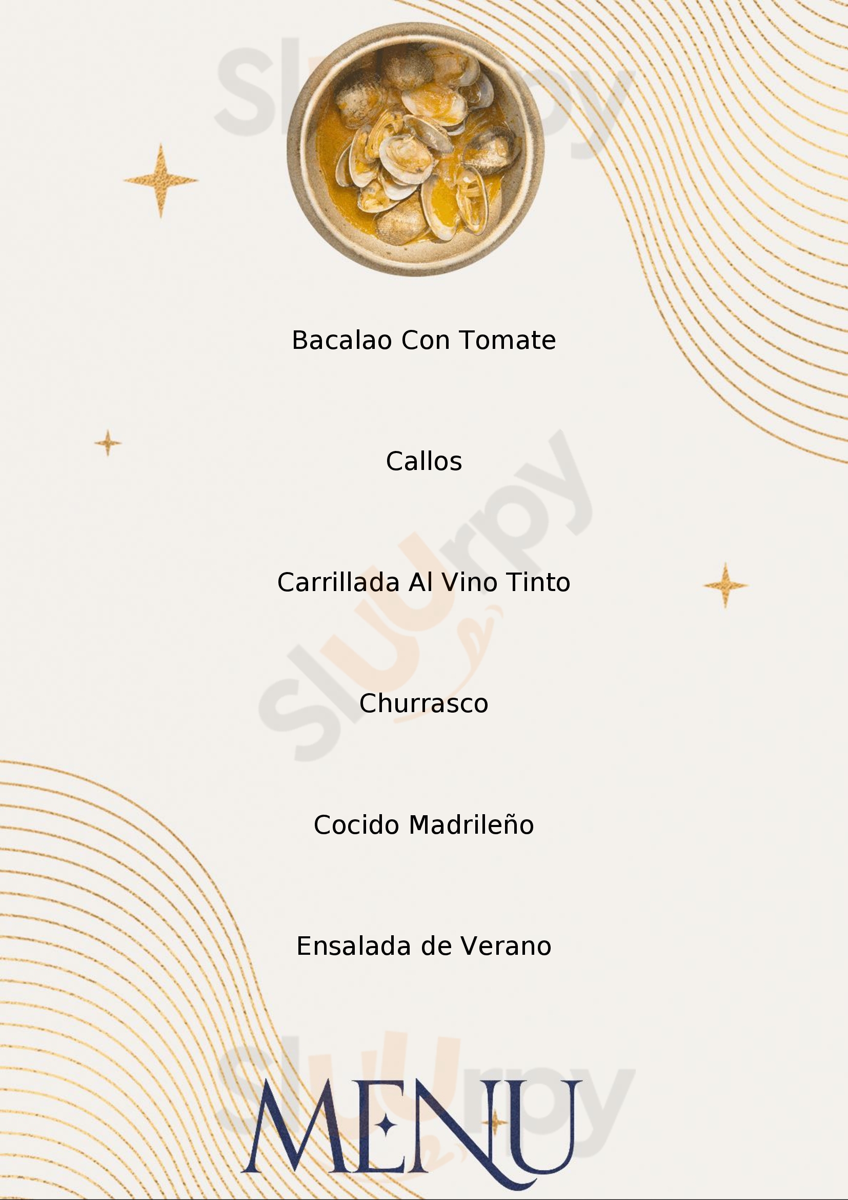 El Llano San Lorenzo de El Escorial Menu - 1