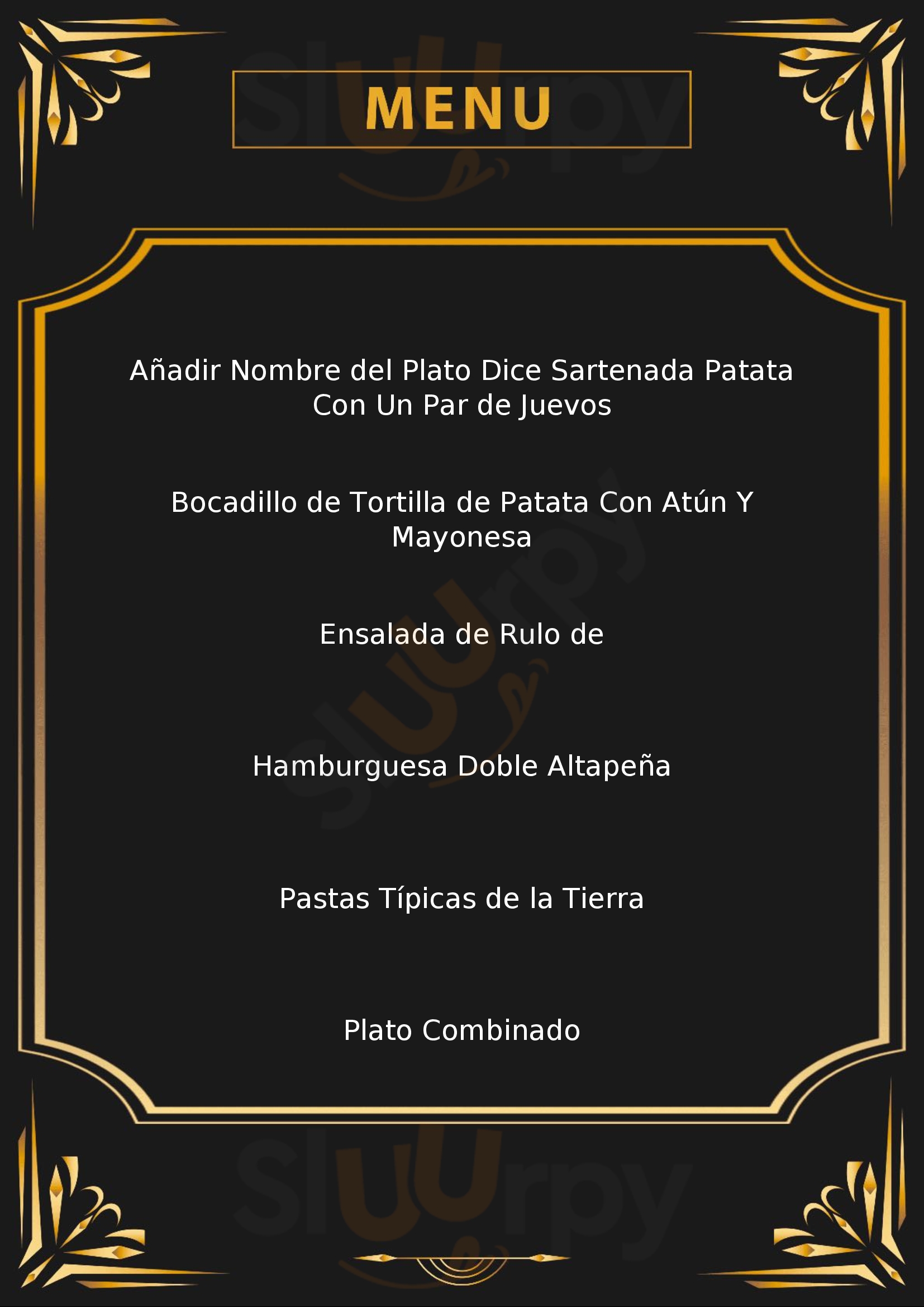 Cafeteria Altapeña Los Corrales de Buelna Menu - 1