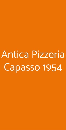 Dal 1954 Antica Pizzeria Di Rosa C, Napoli